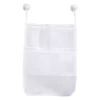 White Mesh 4-Pocket Hanging & Suction Shower Organizer Caddy 1 White Mesh 4-Pocket Hanging & Suction Shower Organizer Caddy -DHP Sales Store 810587992 1