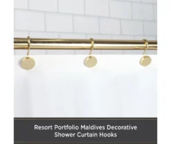 Kenney Resort Portfolio Maldives Shower Curtain Hooks, 12-Pack -DHP Sales Store 810587994 2 1