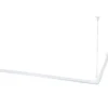 White 36" X 36" L-Shape Permanent Shower Curtain Rod