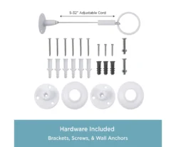 White 36" X 36" L-Shape Permanent Shower Curtain Rod -DHP Sales Store 810588006 5