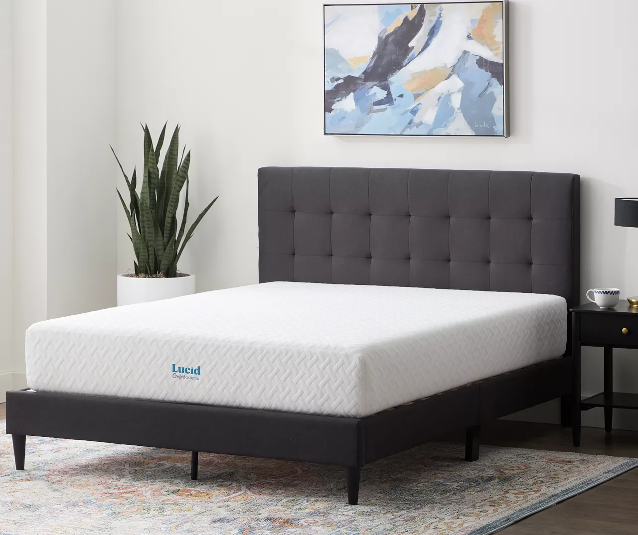 Lucid Comfort Collection 10" Firm Gel Memory Foam Mattress-In-A-Box 4 Lucid Comfort Collection 10" Firm Gel Memory Foam Mattress-In-A-Box - Image 2
