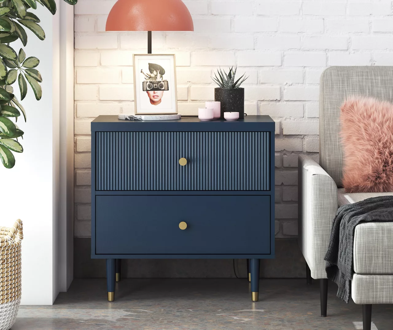 Elizabeth Navy Nightstand 5 Elizabeth Navy Nightstand - Image 3