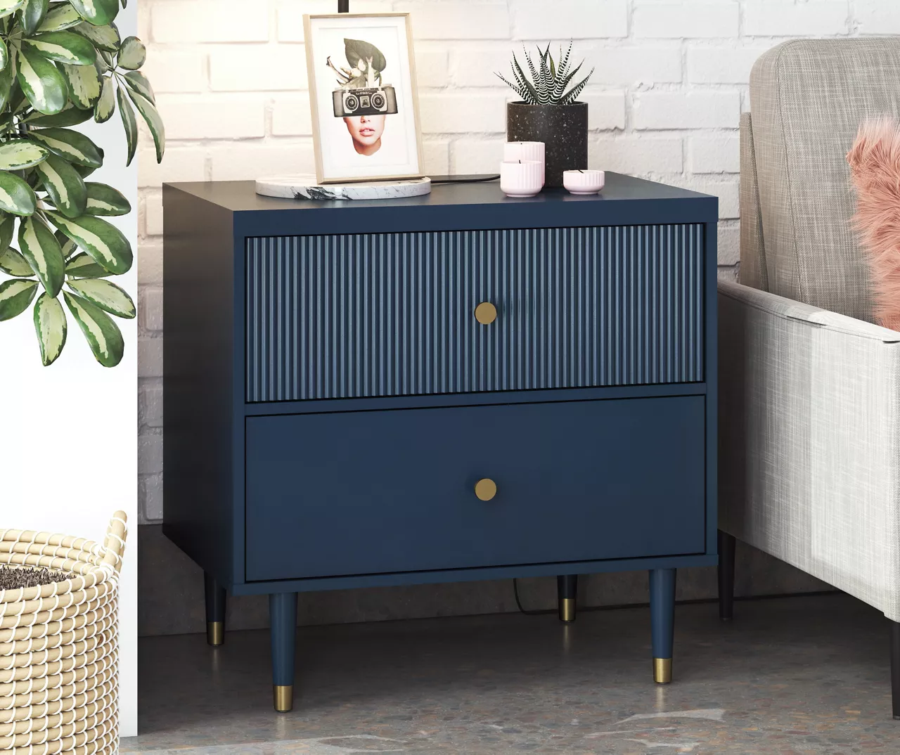 Elizabeth Navy Nightstand 8 Elizabeth Navy Nightstand - Image 6