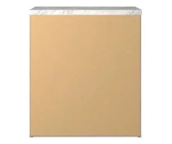 Senniberg Oak & Faux Calcutta 2-Drawer Nightstand -DHP Sales Store 810589298 4