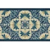 Blue & Cream Peacock Floral Kitchen Rug, (30" X 18") 1 Blue & Cream Peacock Floral Kitchen Rug, (30" X 18") -DHP Sales Store 810591257