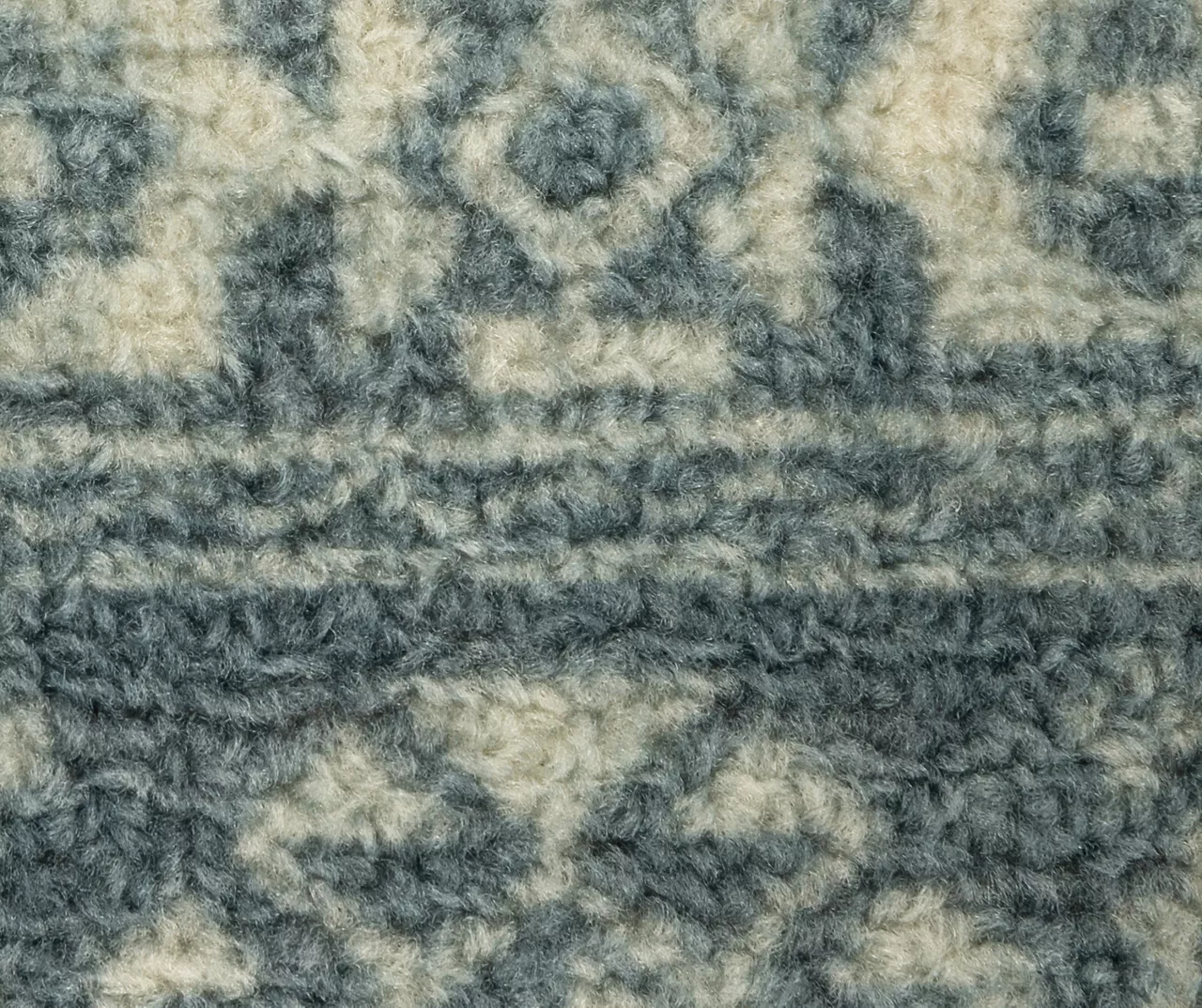 Jay Blue & Cream Geometric Kitchen Rug, (30" X 18") 9 Jay Blue & Cream Geometric Kitchen Rug, (30" X 18") - Image 7