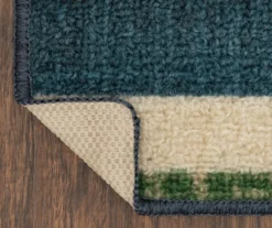 "Happiness" Blue & Beige Color Block Kitchen Rug, (30" X 18") 11 "Happiness" Blue & Beige Color Block Kitchen Rug, (30" X 18") -DHP Sales Store 810591259 2