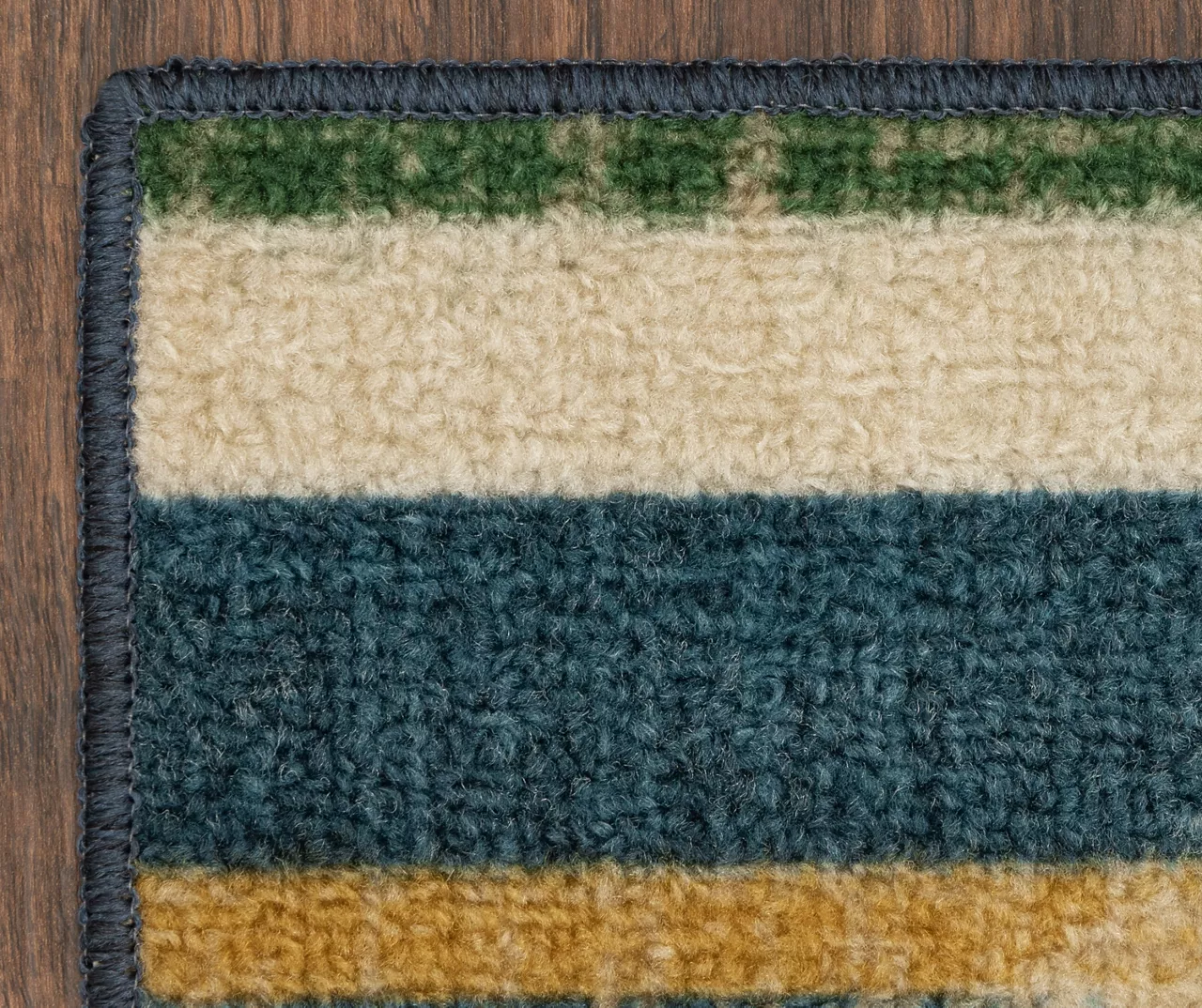 "Happiness" Blue & Beige Color Block Kitchen Rug, (30" X 18") 8 "Happiness" Blue & Beige Color Block Kitchen Rug, (30" X 18") - Image 6