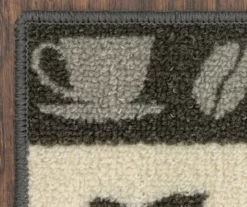 "Good Morning" Gray & Cream Coffee Kitchen Rug, (30" X 18") -DHP Sales Store 810591260 5