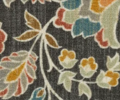 Mynah Gray & Mustard Floral Kitchen Rug, (30" X 18") -DHP Sales Store 810591331 3