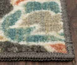 Mynah Gray & Mustard Floral Kitchen Rug, (30" X 18") -DHP Sales Store 810591331 4