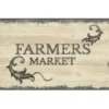 "Farmers Market" Gray & Beige Kitchen Rug, (30" X 18") -DHP Sales Store 810591332