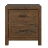 West Caramel 2-Drawer Nightstand -DHP Sales Store 810591525