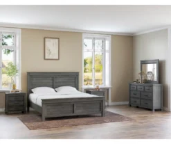 Topeka Warm Gray 3-Drawer Nightstand With USB Charging -DHP Sales Store 810591526