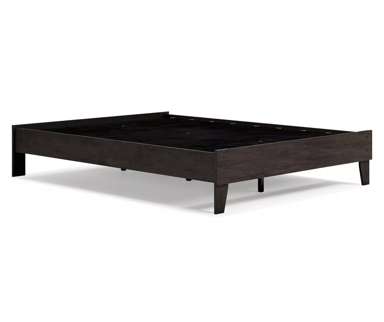 Piperton Black Queen Platform Bed Base 7 Piperton Black Queen Platform Bed Base - Image 5