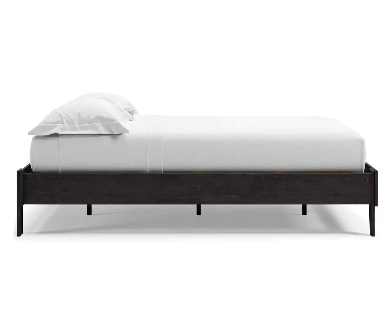 Piperton Black Queen Platform Bed Base 3 Piperton Black Queen Platform Bed Base