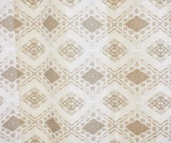 Johnstown Tan Diamond Shower Curtain Set -DHP Sales Store 810591920 A8 2