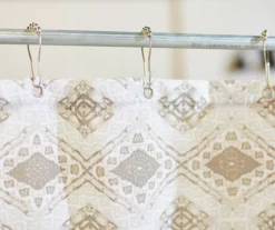 Johnstown Tan Diamond Shower Curtain Set -DHP Sales Store 810591920 A8 3