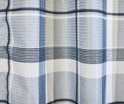 Sutton Gray Plaid Polyester Shower Curtain Set 7 Sutton Gray Plaid Polyester Shower Curtain Set -DHP Sales Store 810591967 A8 2