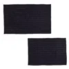 Black 2-Piece Bath Rug Set -DHP Sales Store 810593992 A0