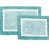 Border 2-Piece Bath Rug Set