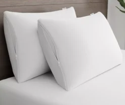 White Complete Allergy Protection Zippered Pillow Protector, 2-Pack -DHP Sales Store 810594973 B3 3