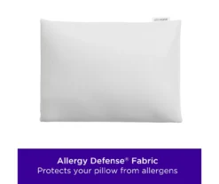 White Complete Allergy Protection Zippered Pillow Protector, 2-Pack -DHP Sales Store 810594973 X8 6