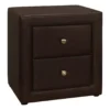 Monarch Faux Leather Nightstand -DHP Sales Store 810598393 A0