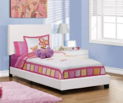 Monarch Faux Leather Twin Bed -DHP Sales Store 810598495 B0