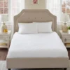 White Cotton Quilted Skirted Mattress Pad -DHP Sales Store 810598597 810598598 810598599 810598600 810598601 1