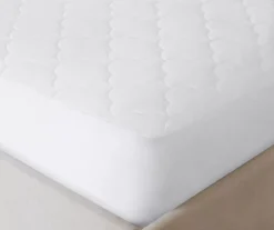 White Cotton Quilted Skirted Mattress Pad -DHP Sales Store 810598597 810598598 810598599 810598600 810598601 4