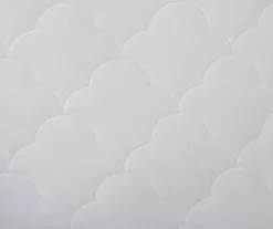 White Cotton Quilted Skirted Mattress Pad -DHP Sales Store 810598597 810598598 810598599 810598600 810598601 5