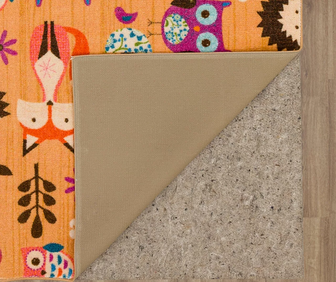 Animal Toss Orange & Multi-Color Area Rug, (5' X 8') 8 Animal Toss Orange & Multi-Color Area Rug, (5' X 8') - Image 6