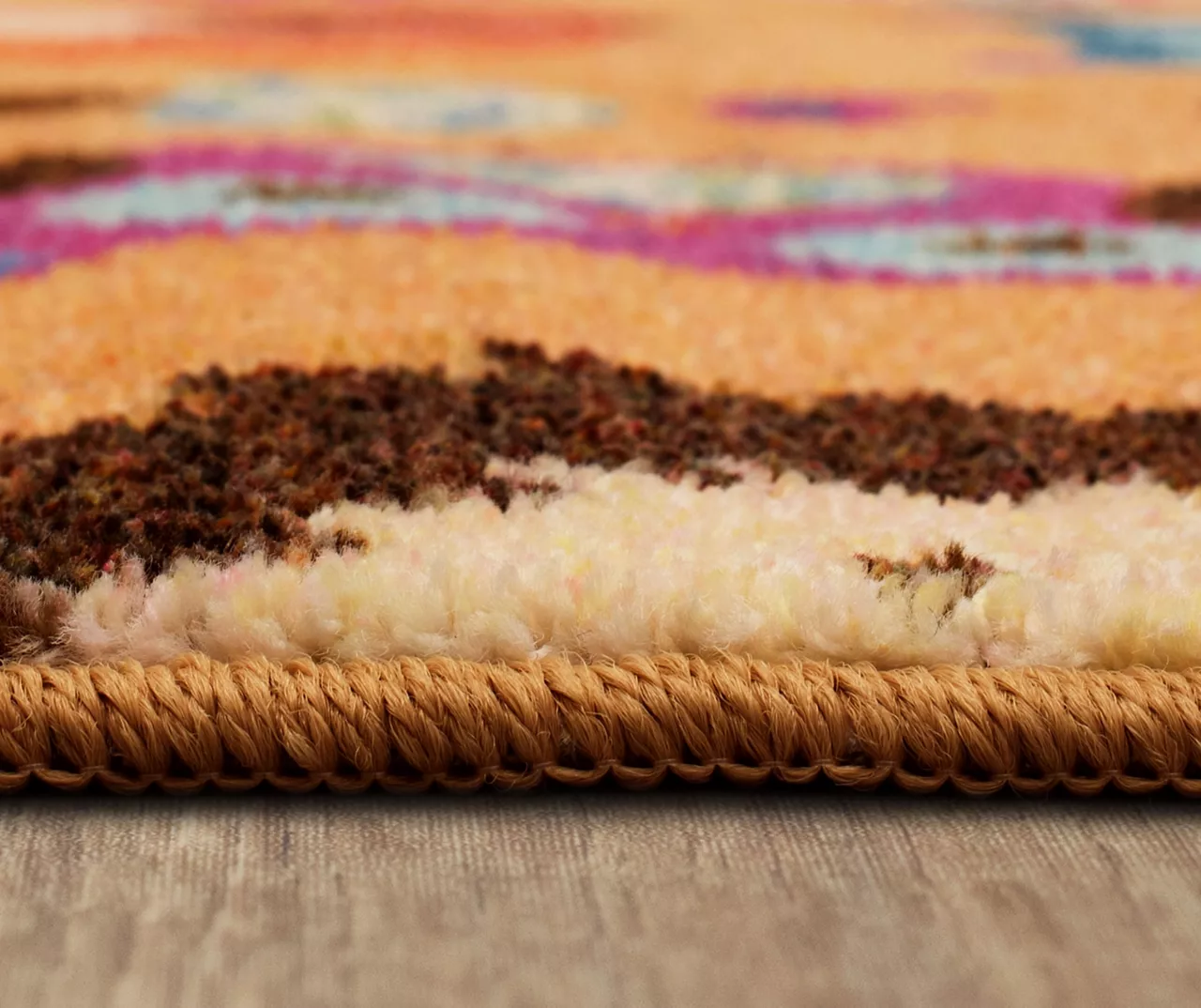 Animal Toss Orange & Multi-Color Area Rug, (5' X 8') 10 Animal Toss Orange & Multi-Color Area Rug, (5' X 8') - Image 8