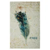 "Free" Feather Cream & Teal Area Rug, (5' X 8') -DHP Sales Store 810599704 A0 1