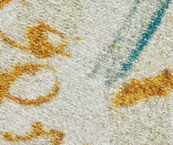 "Free" Feather Cream & Teal Area Rug, (5' X 8') 11 "Free" Feather Cream & Teal Area Rug, (5' X 8') -DHP Sales Store 810599704 A8 3