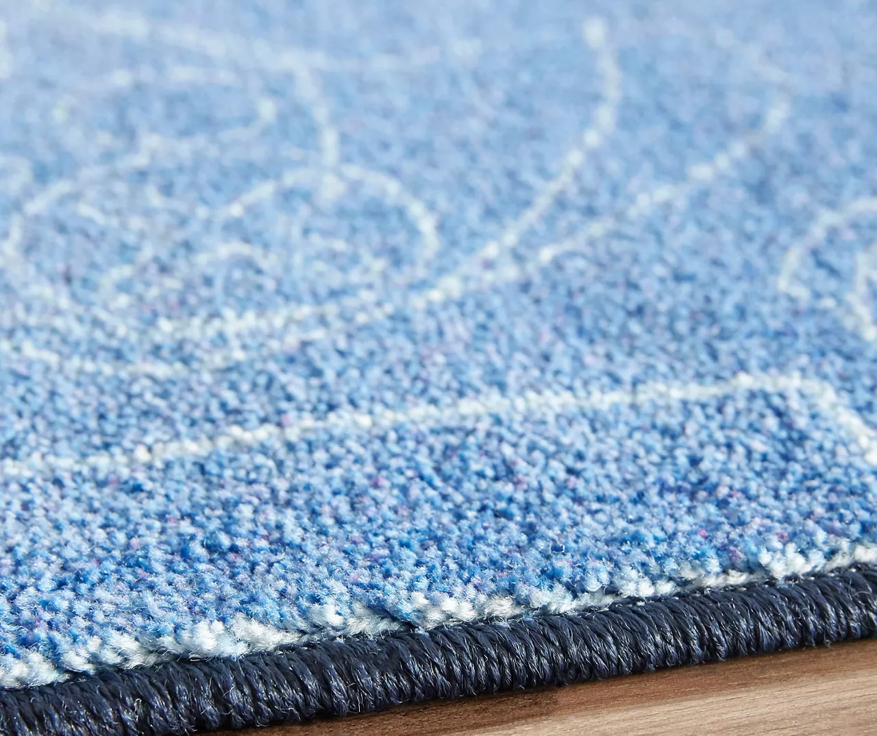In Control Denim Blue & White Area Rug, (8' X 10') 7 In Control Denim Blue & White Area Rug, (8' X 10') - Image 5