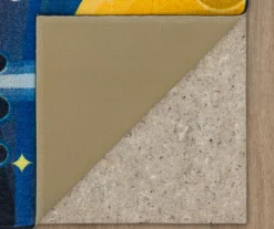 Navy & Yellow Space Rocket Play Area Rug, (5' X 8') -DHP Sales Store 810599736 A8 2