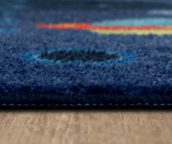 Navy & Yellow Space Rocket Play Area Rug, (5' X 8') -DHP Sales Store 810599736 A8 4