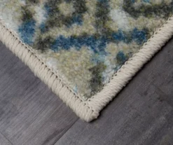 Prale Cream & Blue Geometric Area Rug, (2' X 8') 9 Prale Cream & Blue Geometric Area Rug, (2' X 8') -DHP Sales Store 810599775 A8 1