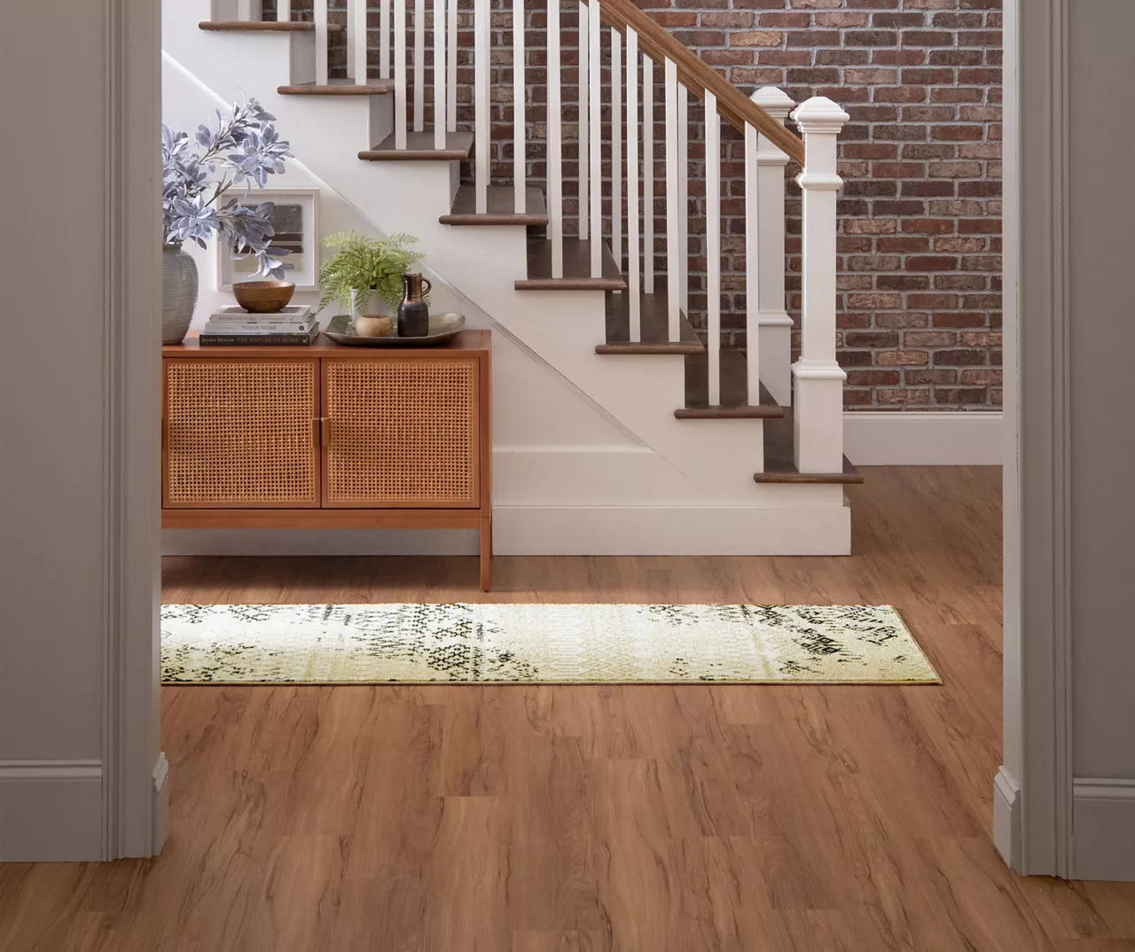 Prale Beige & Black Geometric Area Rug, (2' X 8') 7 Prale Beige & Black Geometric Area Rug, (2' X 8') - Image 5