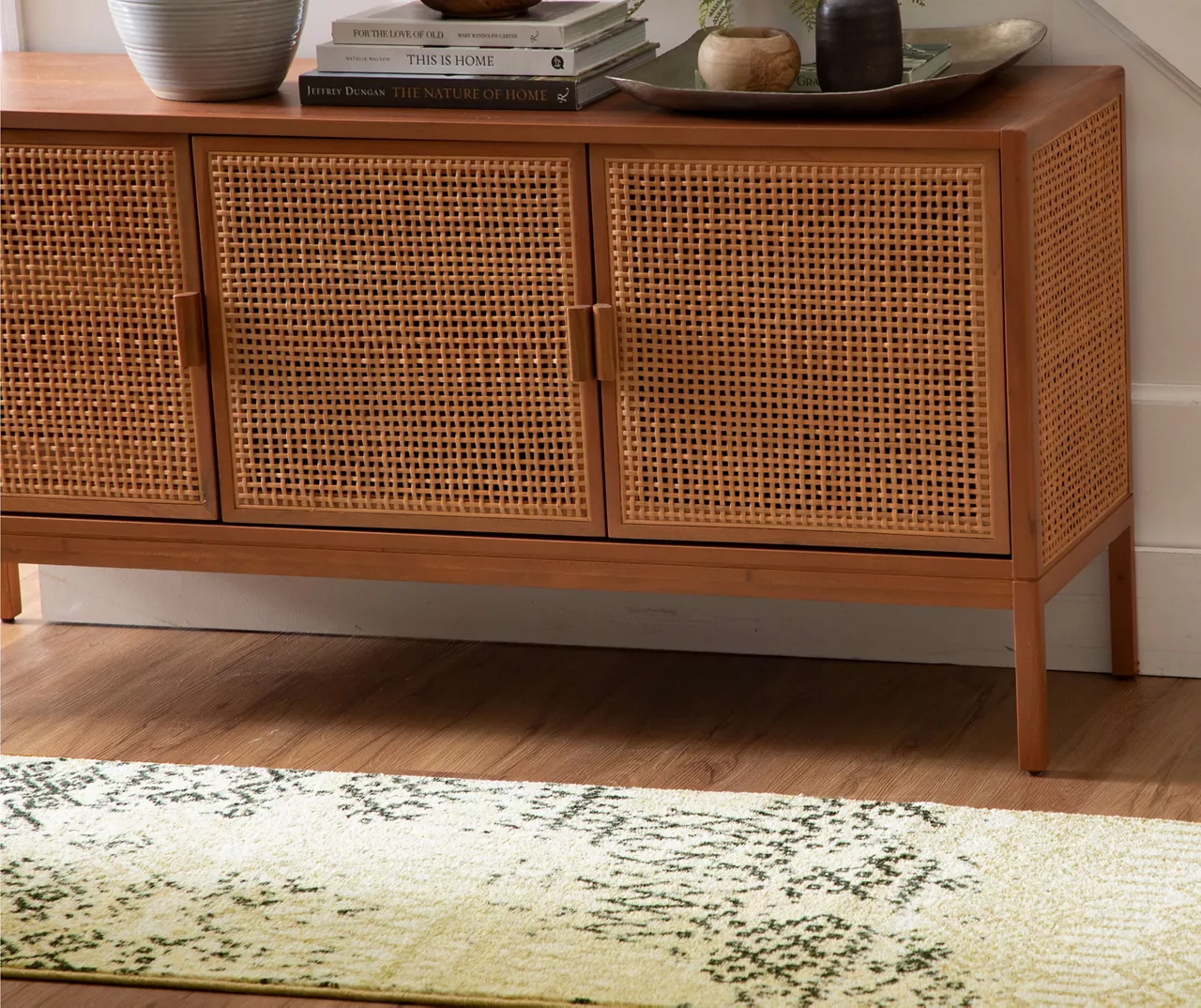 Prale Beige & Black Geometric Area Rug, (2' X 8') 8 Prale Beige & Black Geometric Area Rug, (2' X 8') - Image 6