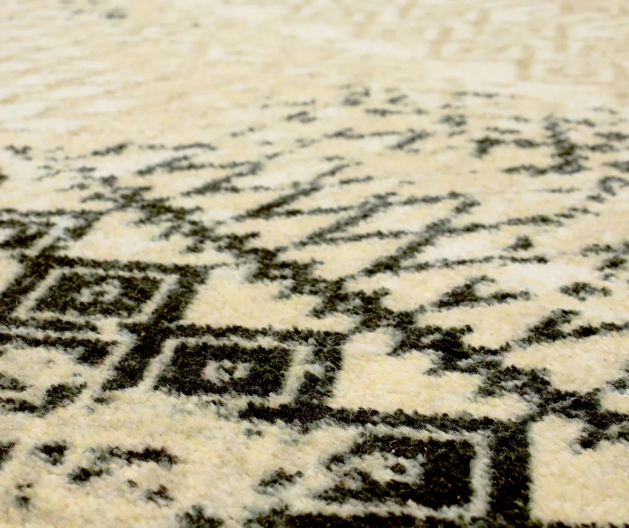 Prale Beige & Black Geometric Area Rug, (2' X 8') 6 Prale Beige & Black Geometric Area Rug, (2' X 8') - Image 4