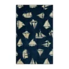 Navy & Beige Sailboats Area Rug, (5' X 8') -DHP Sales Store 810599834 A0 1
