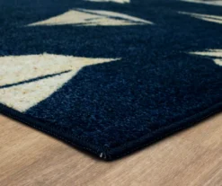 Navy & Beige Sailboats Area Rug, (5' X 8') -DHP Sales Store 810599834 A8 1