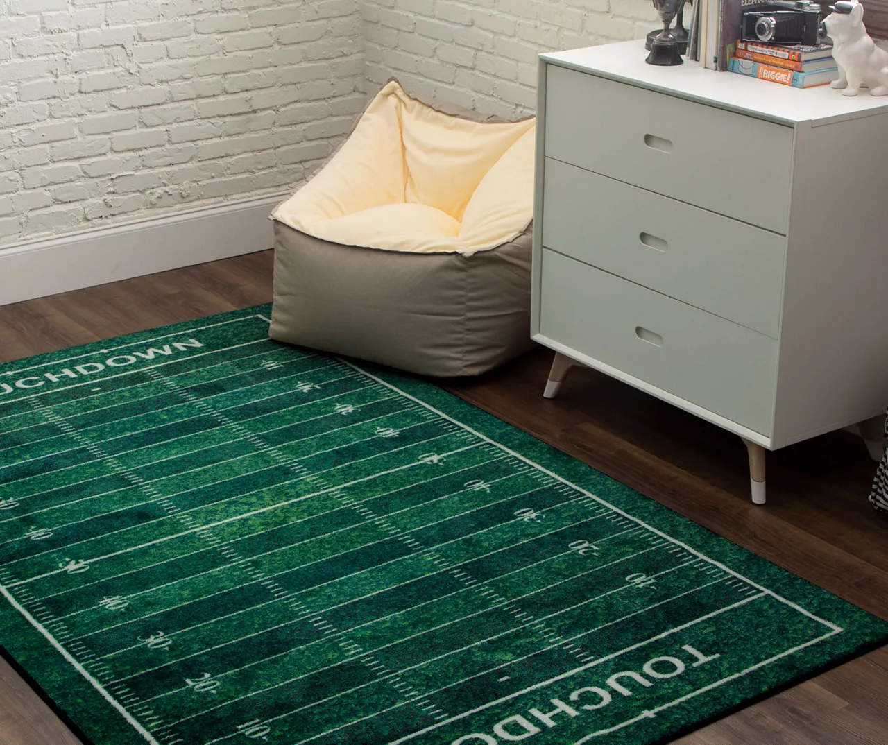 Green Football Yards Area Rug 17 Green Football Yards Area Rug - Image 15