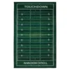 Green Football Yards Area Rug