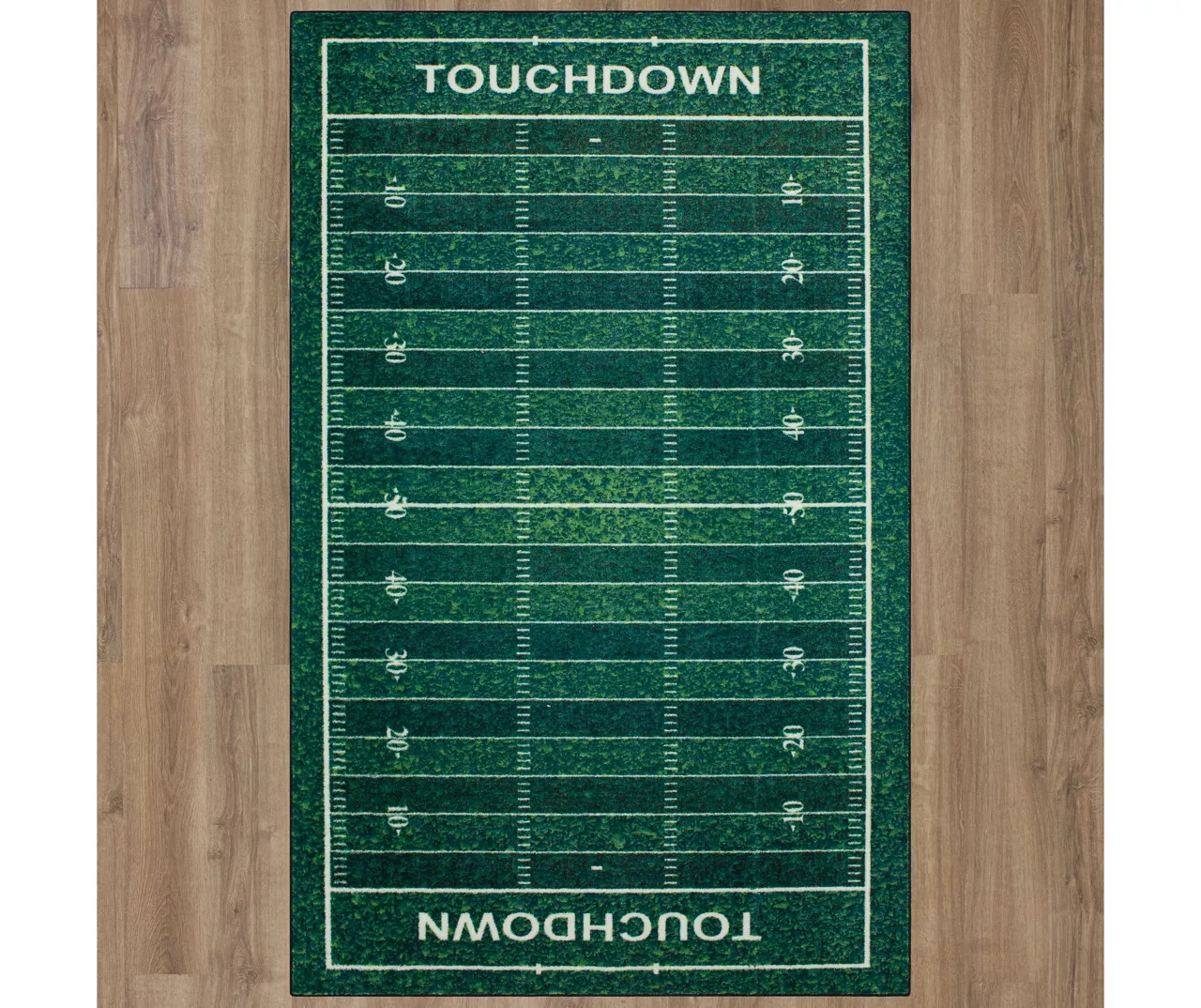 Green Football Yards Area Rug, (3' X 5') 4 Green Football Yards Area Rug, (3' X 5') - Image 2