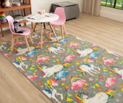 Mohawk Unicorn Wish Gray Multi-Color Area Rug -DHP Sales Store 810599887 A0 4