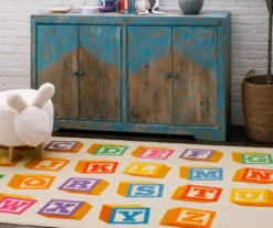 Mohawk Ivory & Multi-Color Alphabet Blocks Area Rug -DHP Sales Store 810599931 A0 3